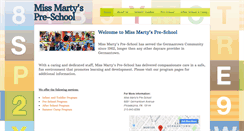 Desktop Screenshot of missmartyspreschool.com